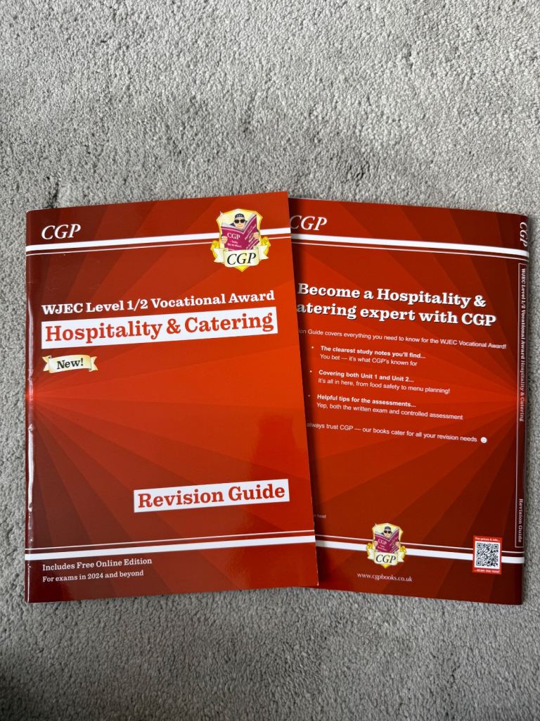 WJEC Level 1/2 Vocational Award Hospitality & Catering Revision Guide