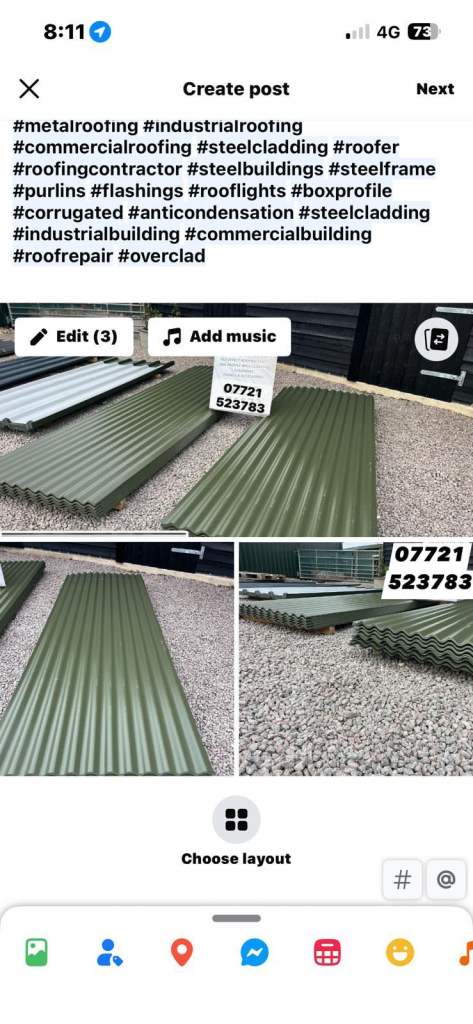 Roofing sheets 