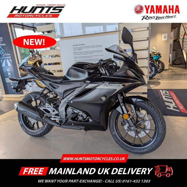 NEW Yamaha R125 ABS. Tech Black. £5,500 On The Road (NO ADDED FEES!)