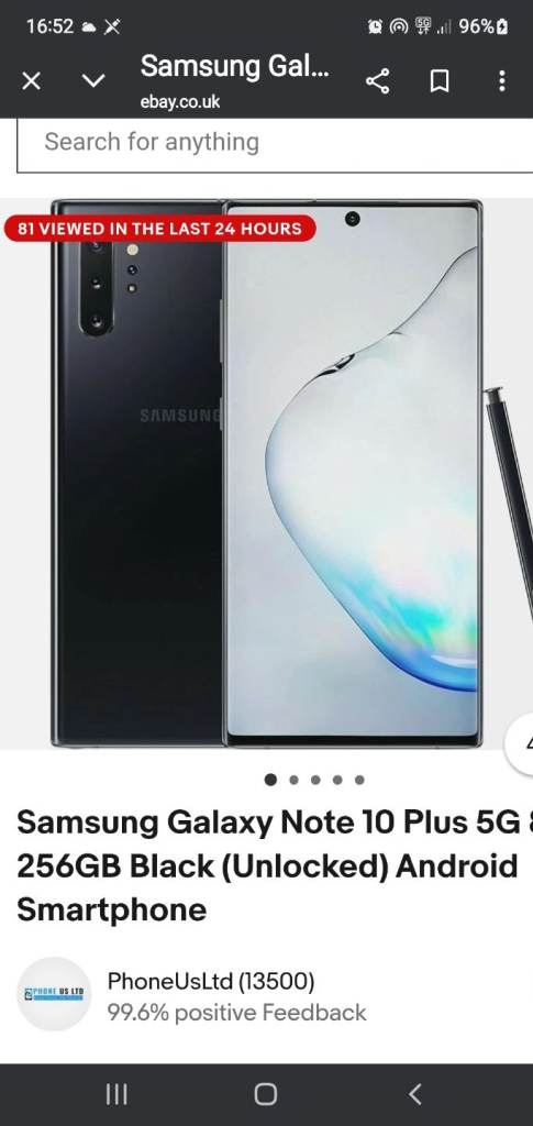 Wanted. GALAXY NOTE 10 PLUS