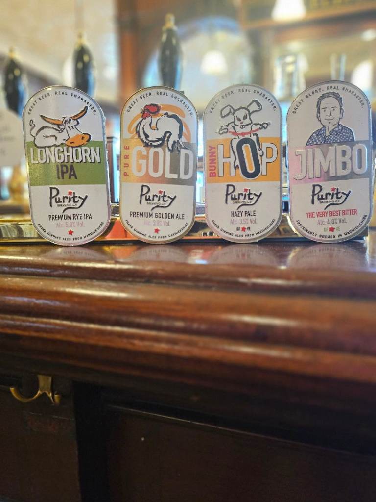 Purity Brewing Ale Beer Pump Sign Badge clip bar Pub Shed