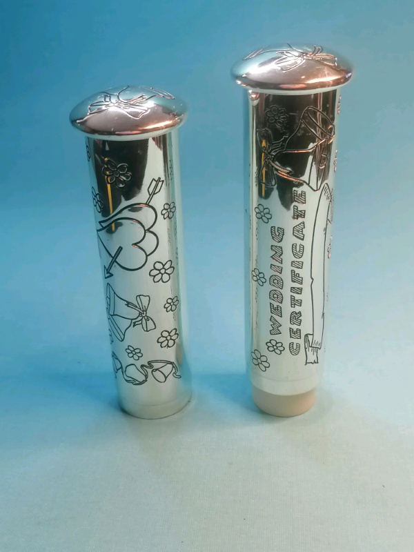 9,5-inch wedding certificate with nice Ornament around. (good cond). 