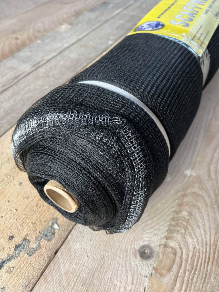  Black Scaffold Debris Netting 2m x 50m