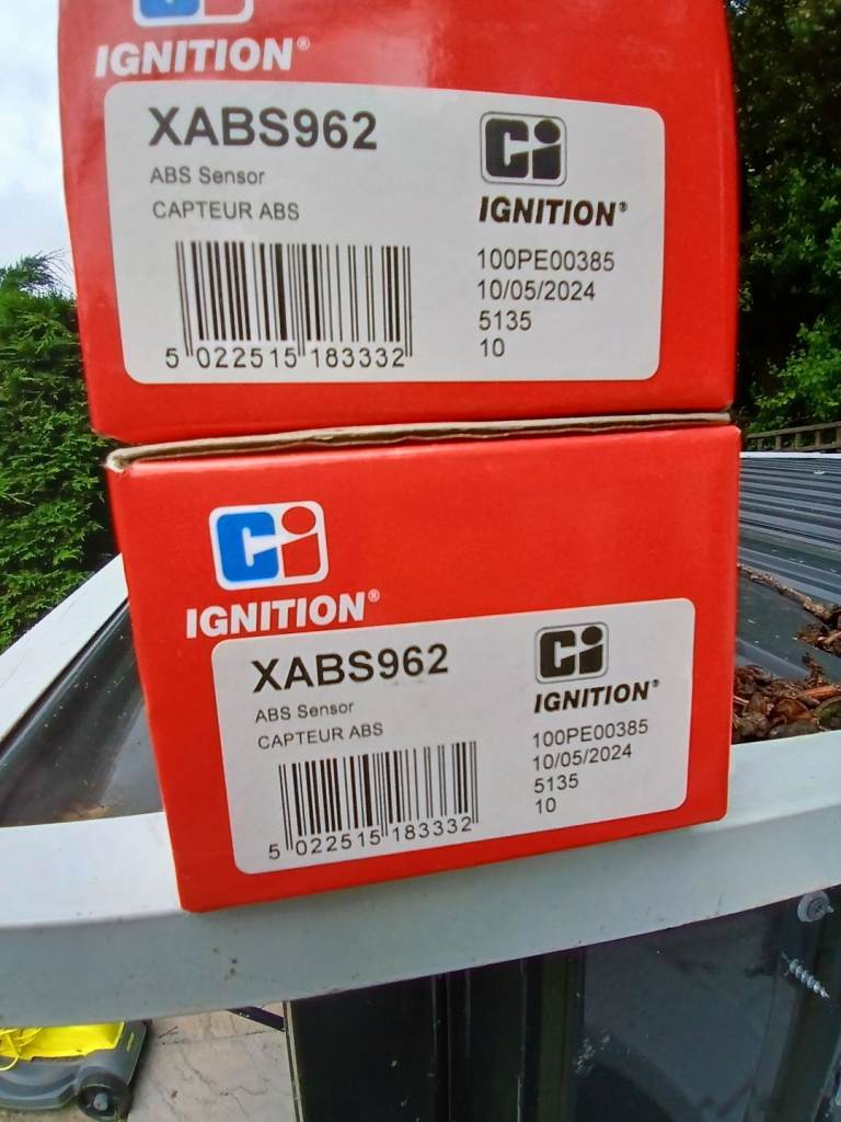 Two car wheel abs sensor