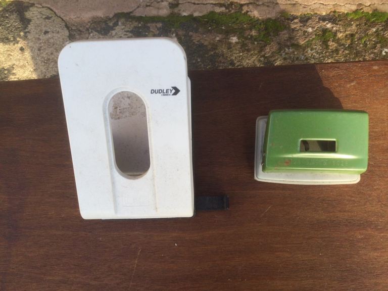 Office Staplers, Tape Dispensers, Scissors, Hole Punches, Filing Trays, Paper Clips.