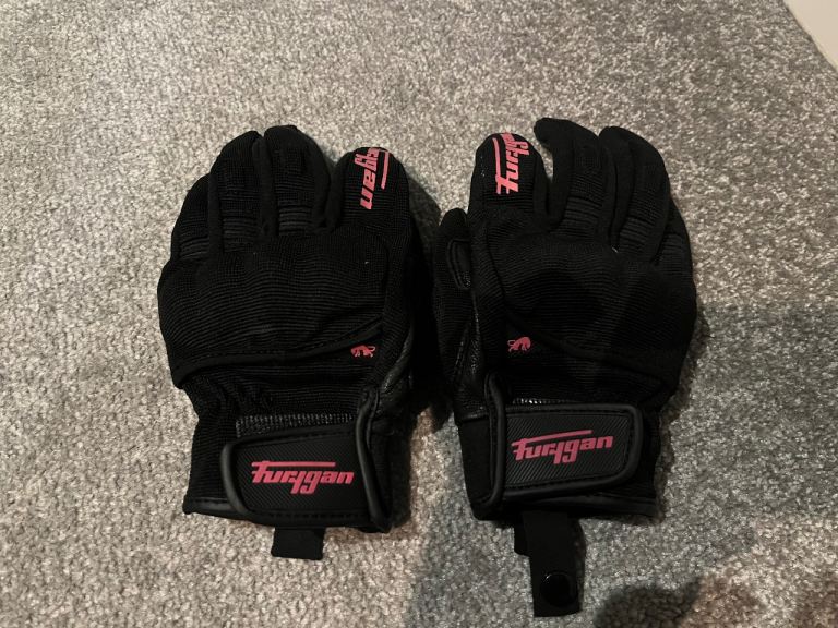 Ladies furygan motorcycle gloves 