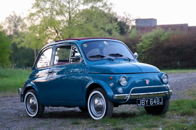 2023 Fiat 500 L Model. Very original throughout. Turquoise Blue. Coupe PETROL Manual