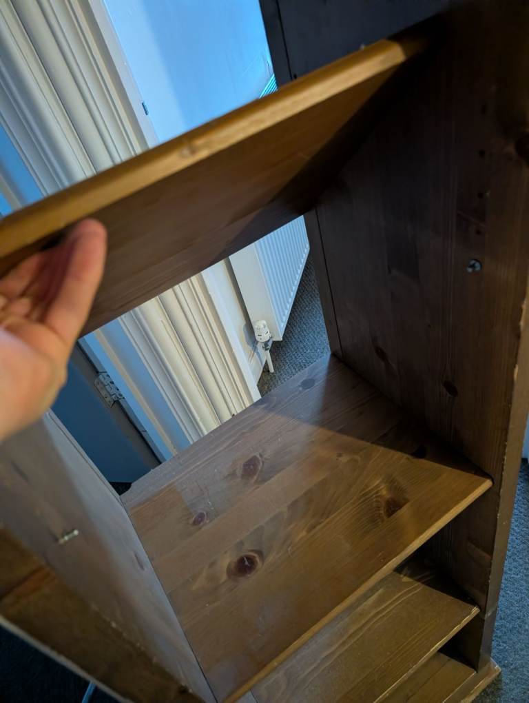Wood shelving towers x 2 (can be bought Individually) 