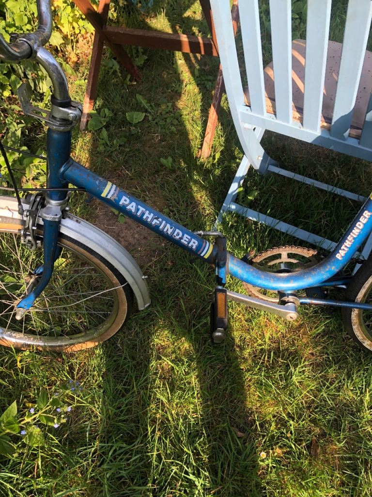 Pathfinder Folding Bike - Blue, Fair Condition