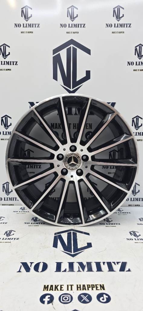 GENUINE MERCEDES 20" 9J TURBINE E-CLASS OEM 5x112 SINGLE WHEEL DIAMOND CUT A2134012300