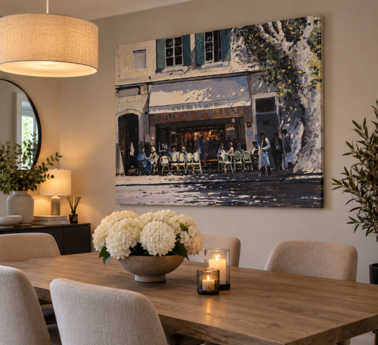 Cafe de la Bourse Canvas Print - As Good As New