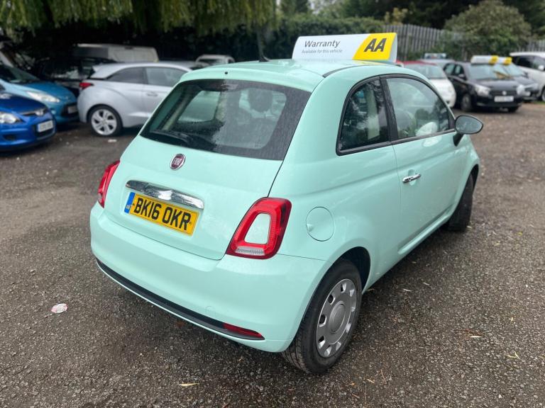 2016 Fiat 500 1.2 Pop Euro 6 (s/s) 3dr HATCHBACK Petrol Manual