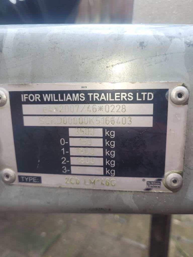 Ifor williams flatbed trailer 