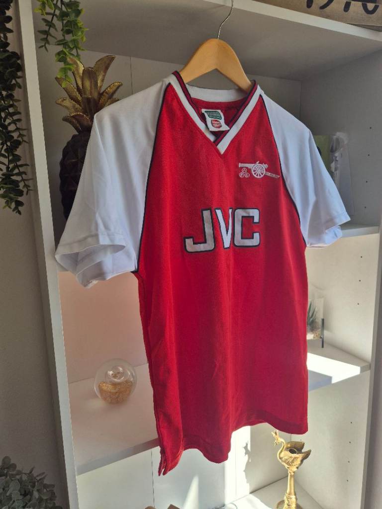 Score draw 1980s arsanal replica shirt size small