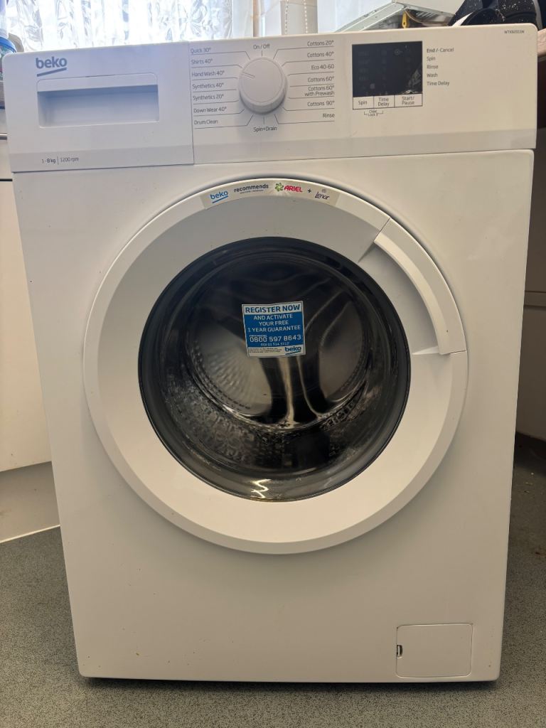 Beko Washing Machine – White, Good Condition