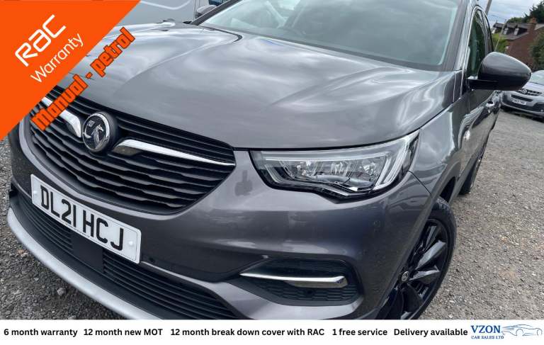 2021 Vauxhall Grandland X 1.2 Turbo Elite Nav SUV 5dr Petrol Manual 6Spd Euro 6