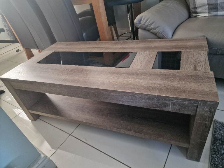 Solid wood coffee table