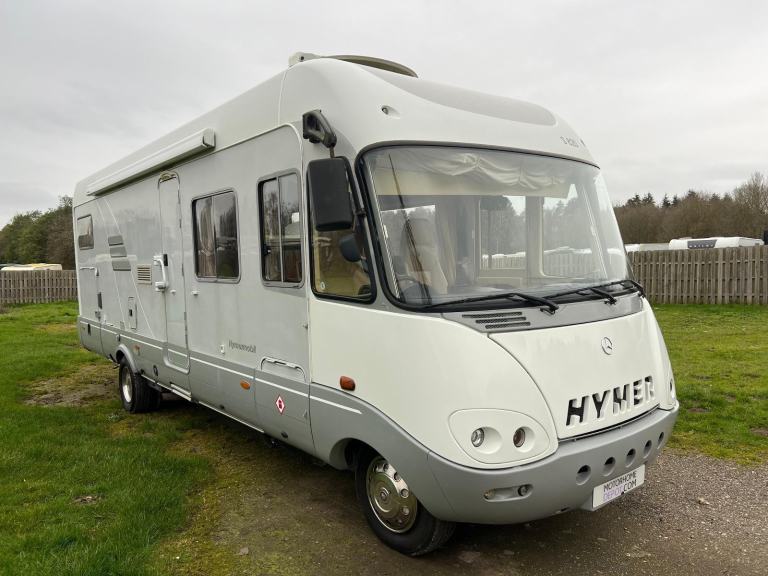 Hymer S820, A Class, 4 Berth, Rear Fixed Bed, Drop Down Bed, Sports Garage