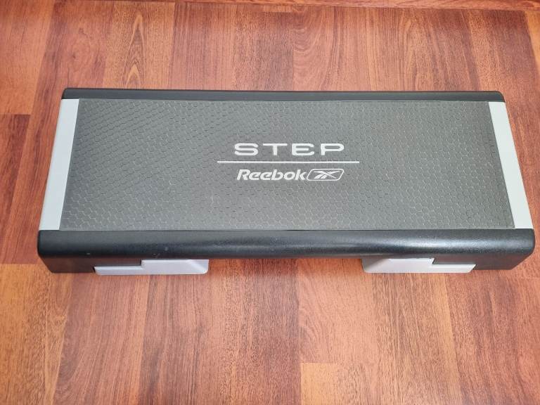 Reebok Original Aerobic Step / Fitness Bench (Grey/Black) + Workout DVD