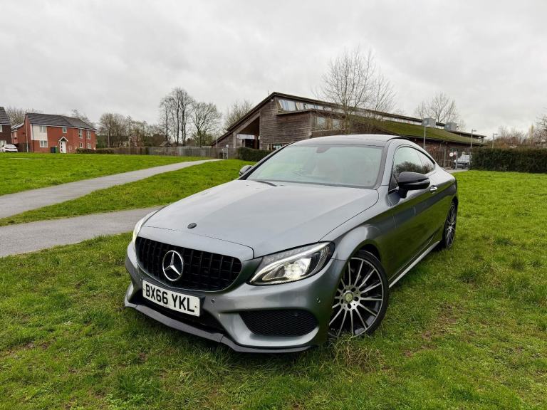 2016 66 Mercedes-Benz C220d AMG Line Premium Coupe 7G Auto Blue Efficiency FSH 