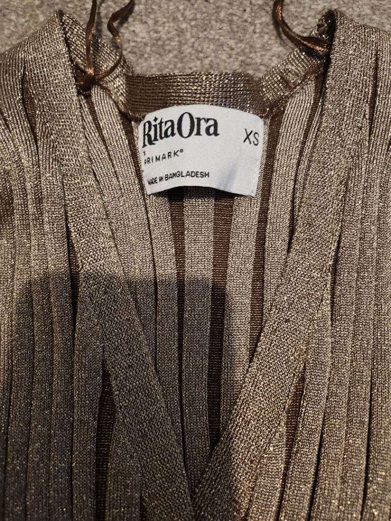 image for Stunning rita ora glitterry top size xs 