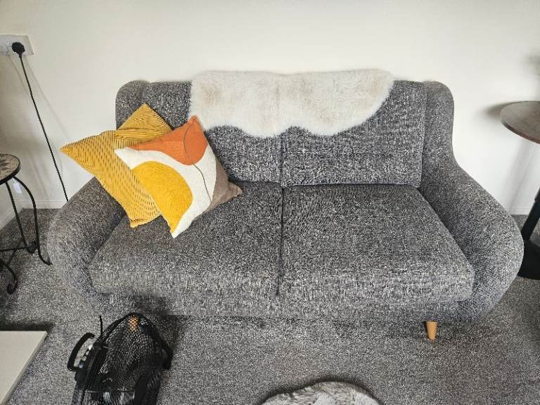 French Connection Comfy Sofa with wooden legs