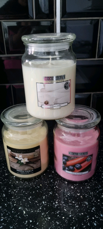 image for Wickford 3 x Scented Candle Large Jar 