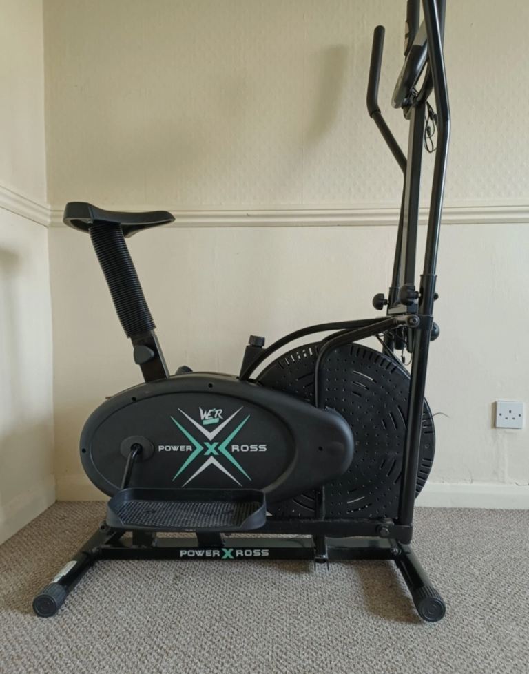 Power xcross deluxe 2 in 1 Elliptical cross trainer Black