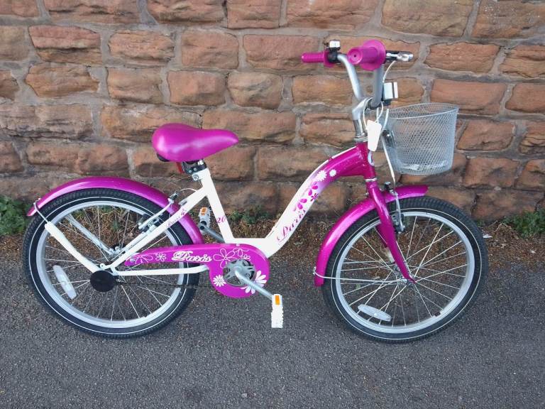 New PARIS Girls 20-inch Pink Low Step Bike with Basket