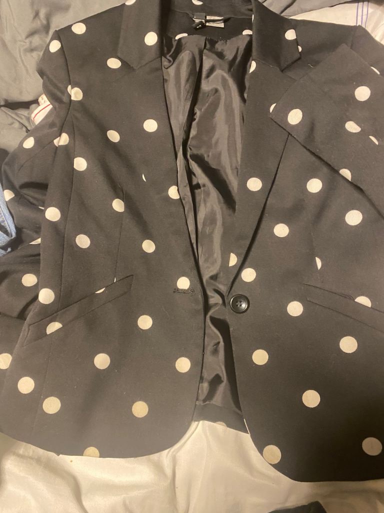 Ladies polka dot jacket 