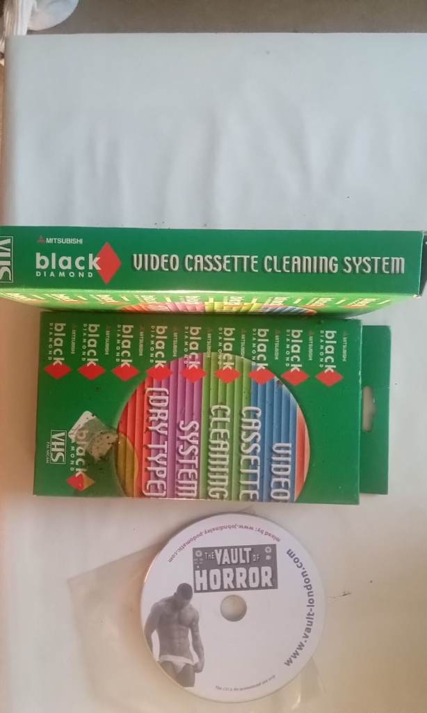 VHS video cleaning cassette 