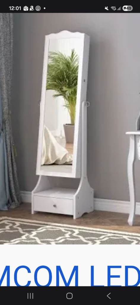 Full length Mirror Jewellery Cabinet