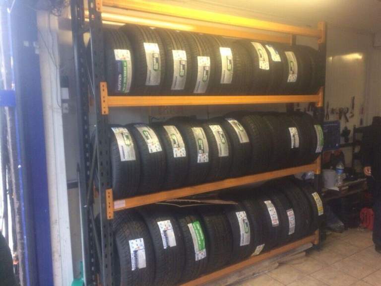 GARAGE WORKSHOP CAR WHEEL STORAGE TYRE MECHANIC RACKING (Brentwood Branch)