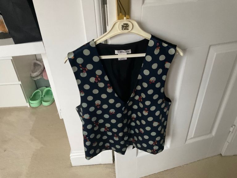 Gents Disney silk waistcoat size medium 