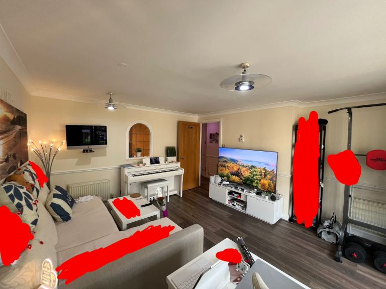 1B flat fully furnished in private development with parking space
