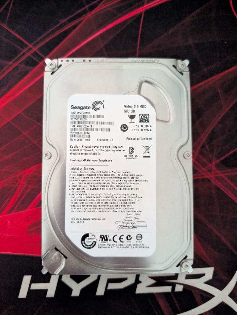 500GB Seagate HDD