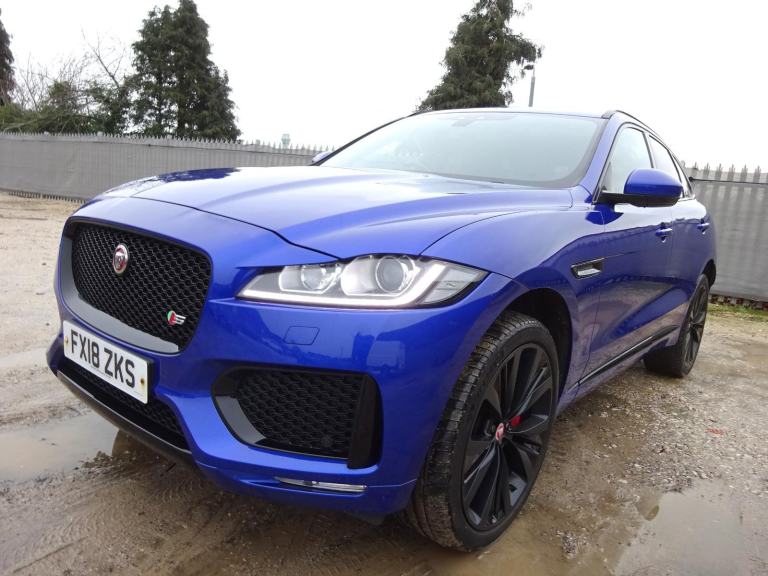 2018 18 REG JAGUAR F-PACE V6 S AWD DIESEL AUTO DAMAGED REPAIRABLE SALVAGE