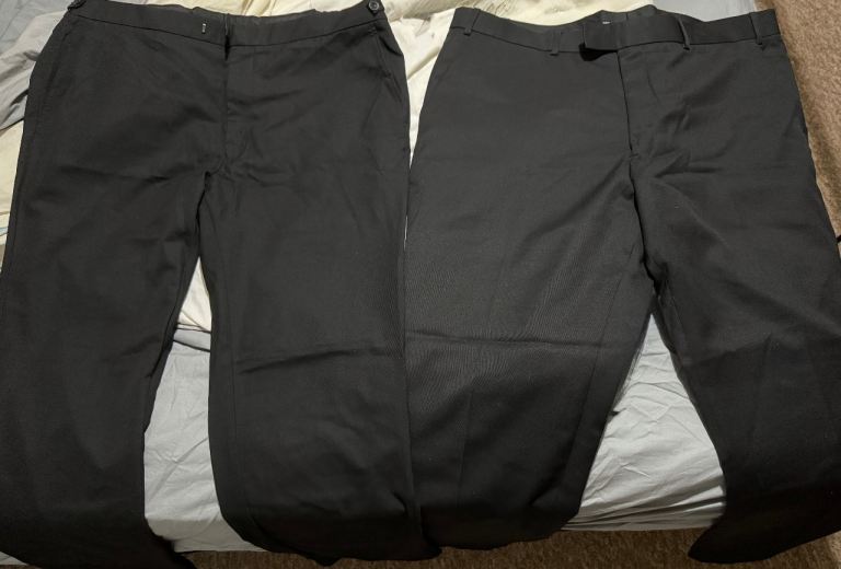 Gents black trousers 40 inch waist 2 pairs collection in Liverpool city centre 