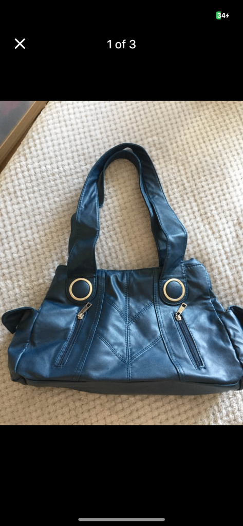 (071) Blue handbag
