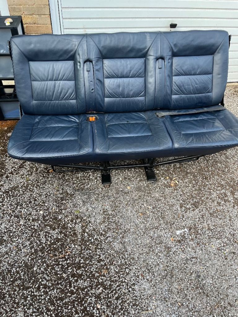 VW Caravelle 3-Seat Bench – Blue Leather