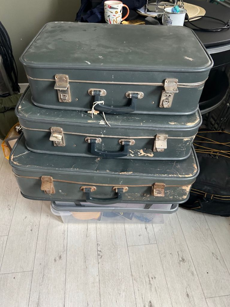 60s/70s decorative suitcases
