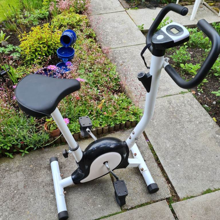 Exercise Bike - White and Black, Good Condition