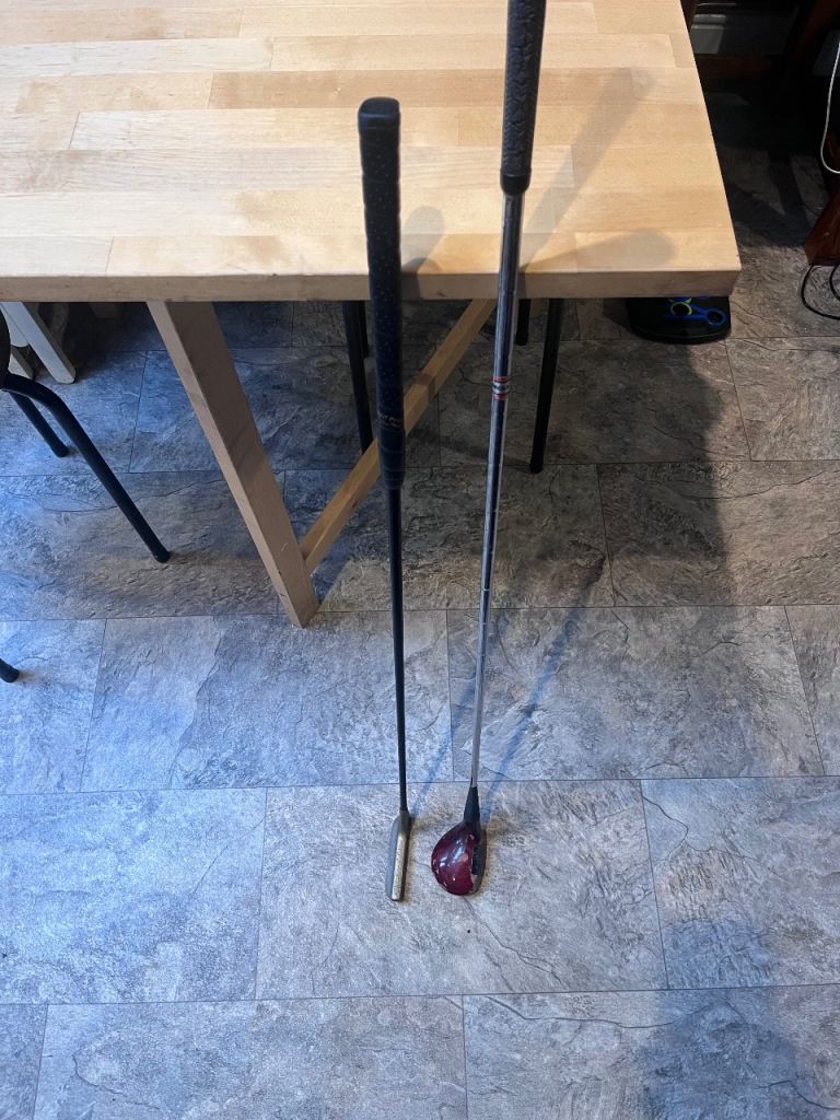 2 vintage golf clubs, putter&driver  £20 each !!