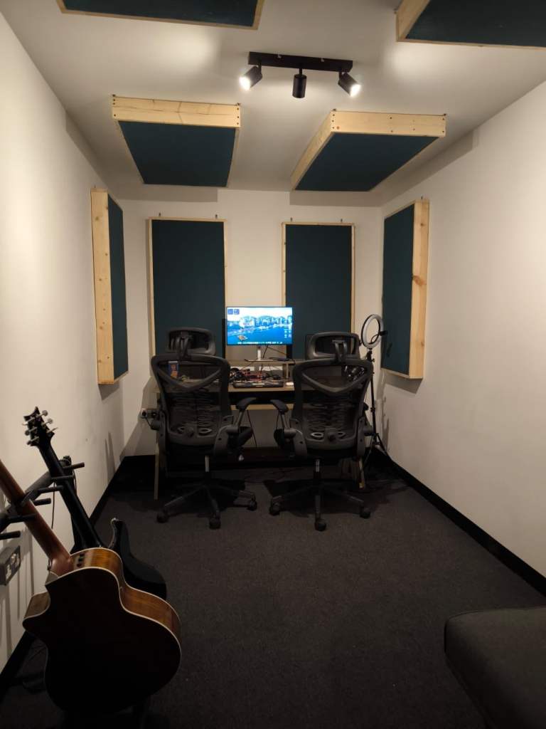 Music Studio in Bermondsey with Acoustic Panels