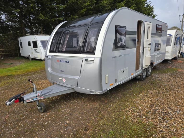 2020 Adria Adora Sava 623DT 5 Berth Twin Axle Caravan, Twin M/Movers