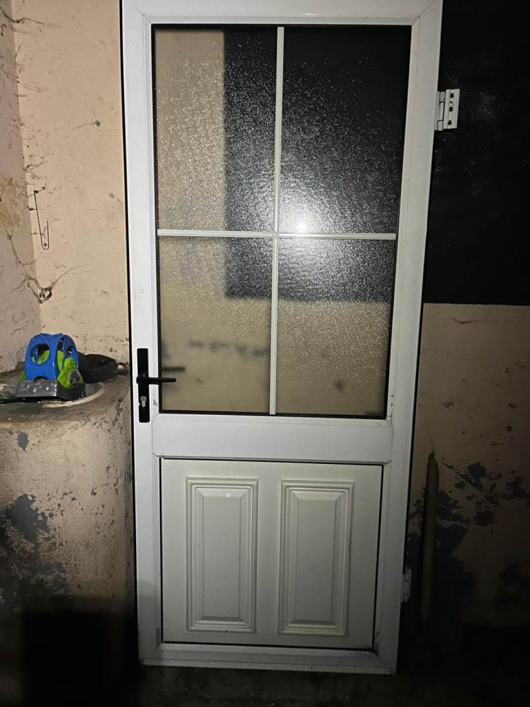 PVC Door with Frosted Glass (no frame)