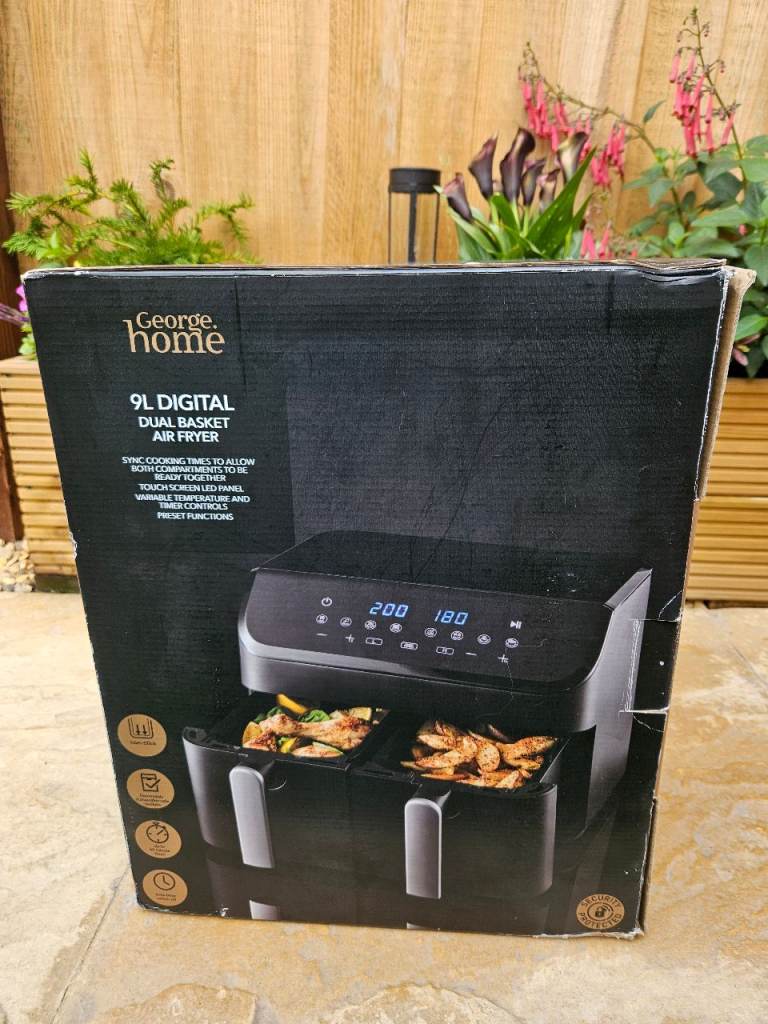 George Home 9L Digital Dual Basket Air Fryer