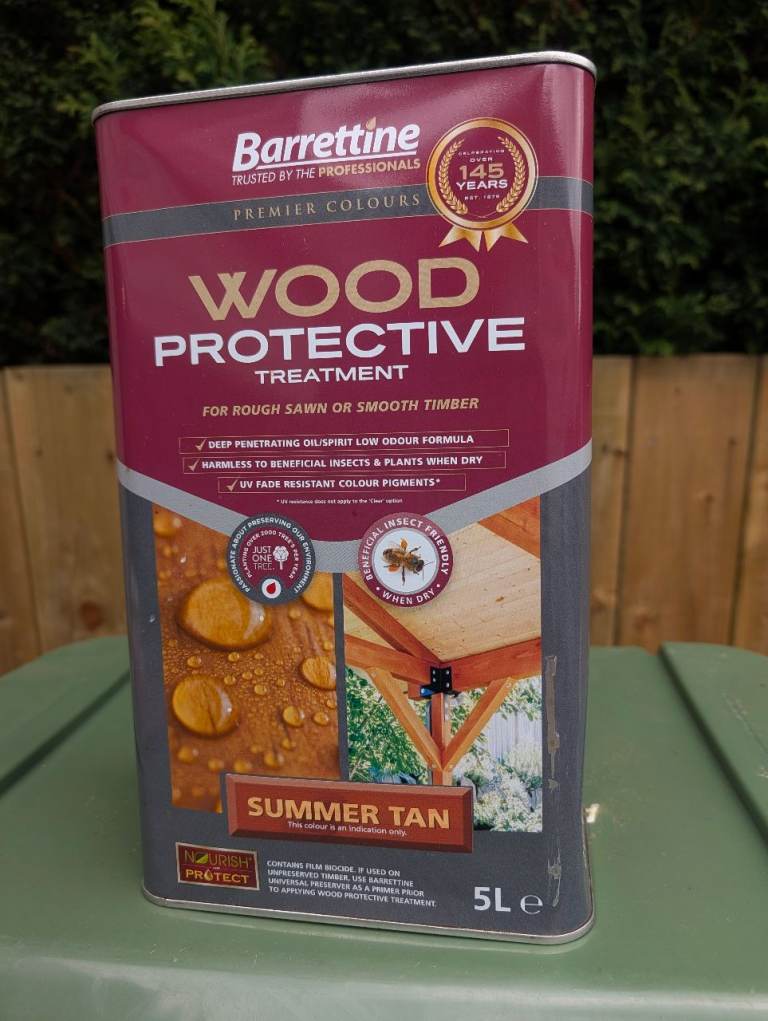 Barrettine Wood Protective Treatment – 5L Summer Tan