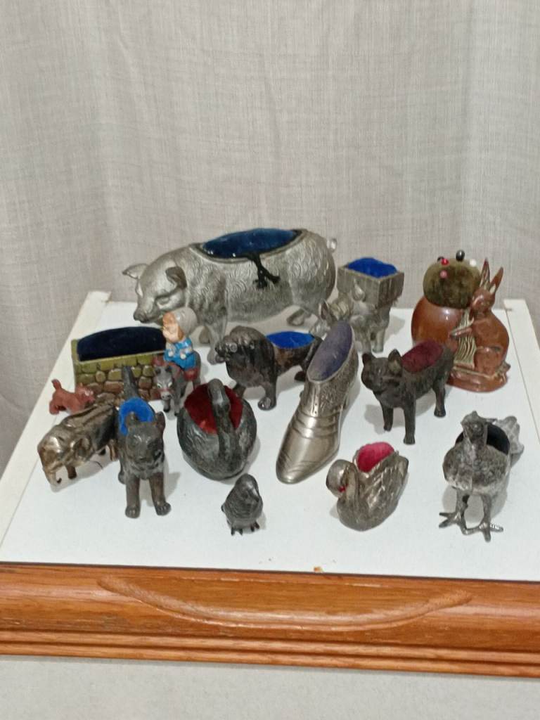 Various Metal animal pin cushions 
