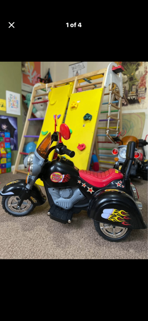 Kids Electric Motorbike Trike Ride On W Battery
